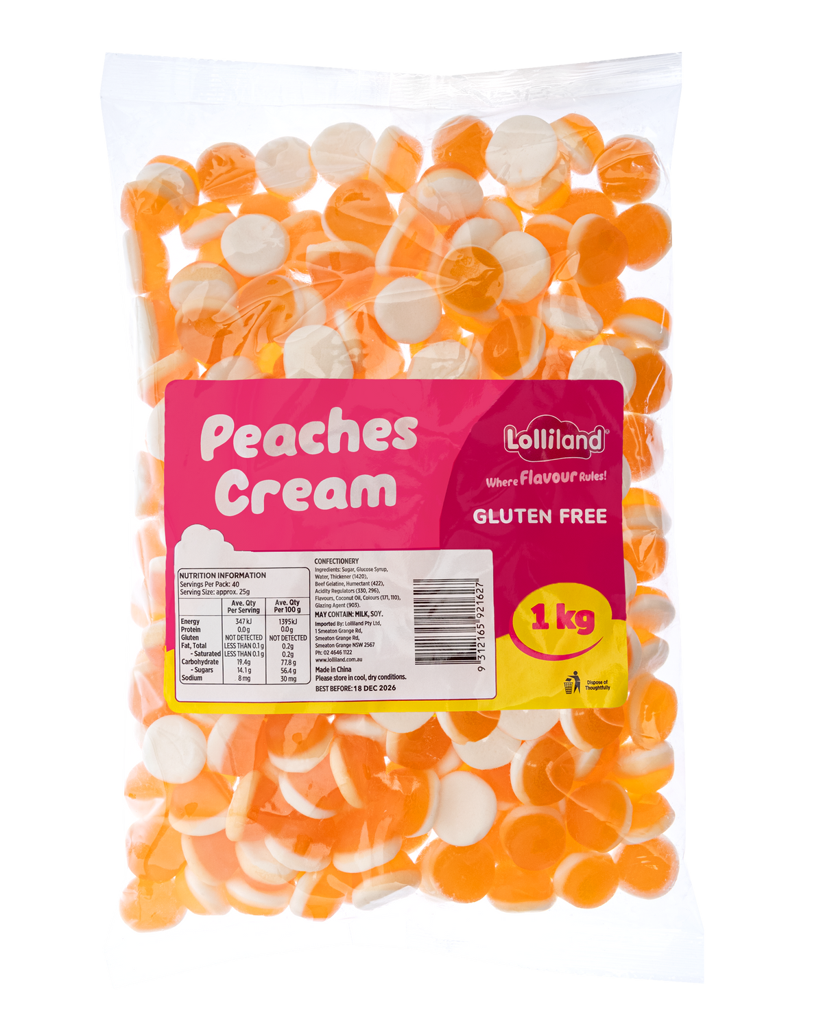 Peaches & Cream 1 x 1kg