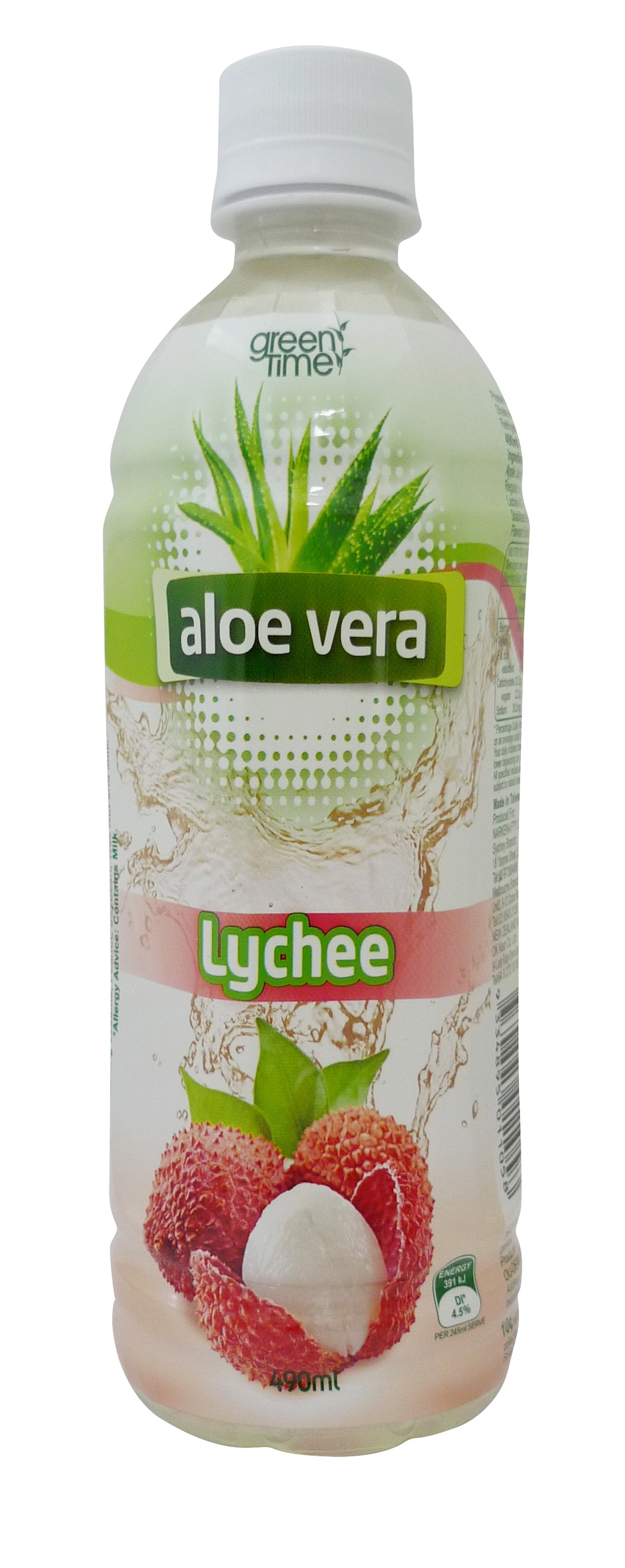 Green Time Aloe Vera Lychee - 24 x 490ml