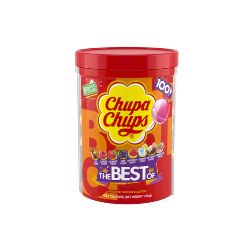 Chupa Chups Best of Lollipops, 100 Lollipop Tube