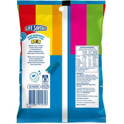 Life Savers Stix Sherbet Fizz Blue Raspberry 12 x 200g