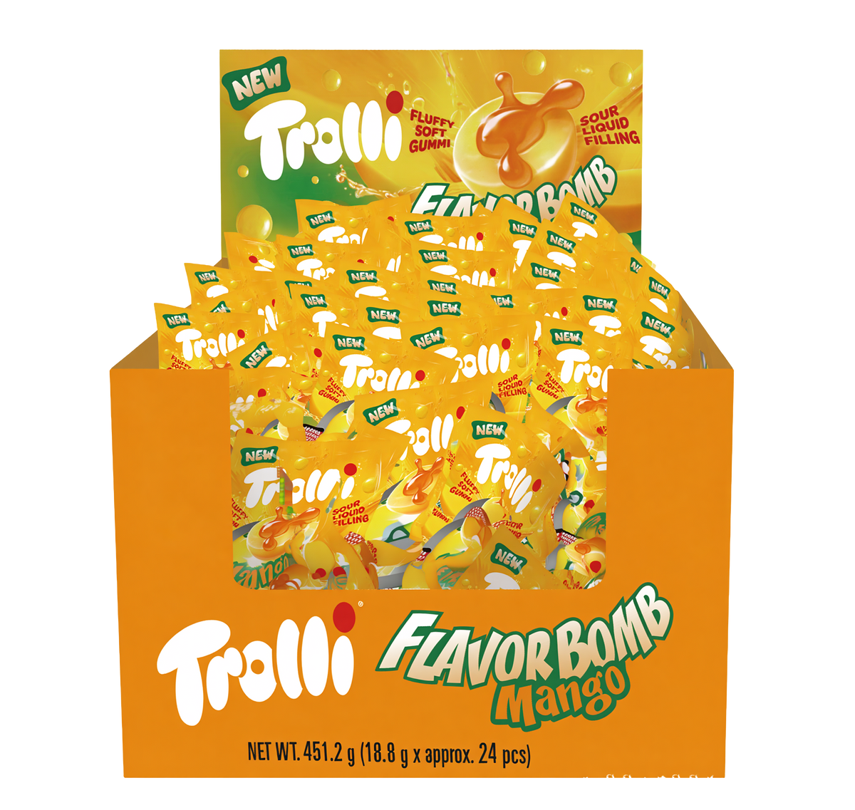 Trolli Mango Flavour Bomb 24 x 18.8g