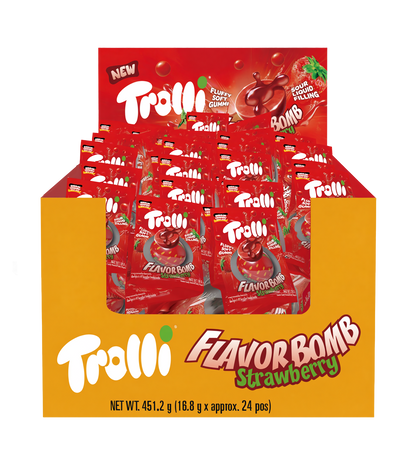 Trolli Strawberry Flavour Bomb 24 x 18.8g