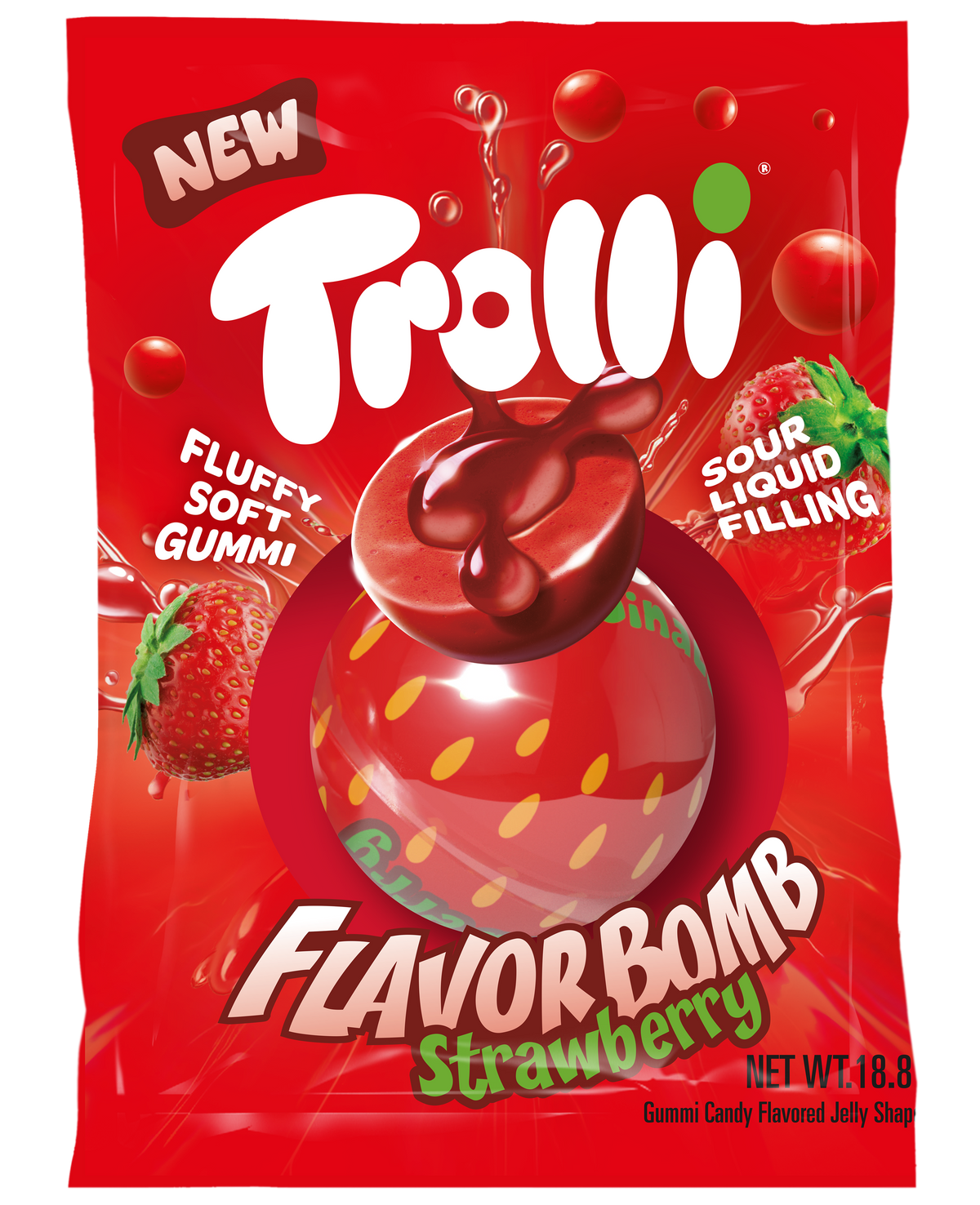 Trolli Strawberry Flavour Bomb 24 x 18.8g