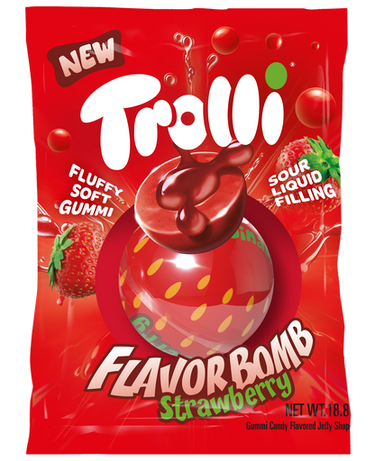 Trolli Strawberry Flavour Bomb 24 x 18.8g
