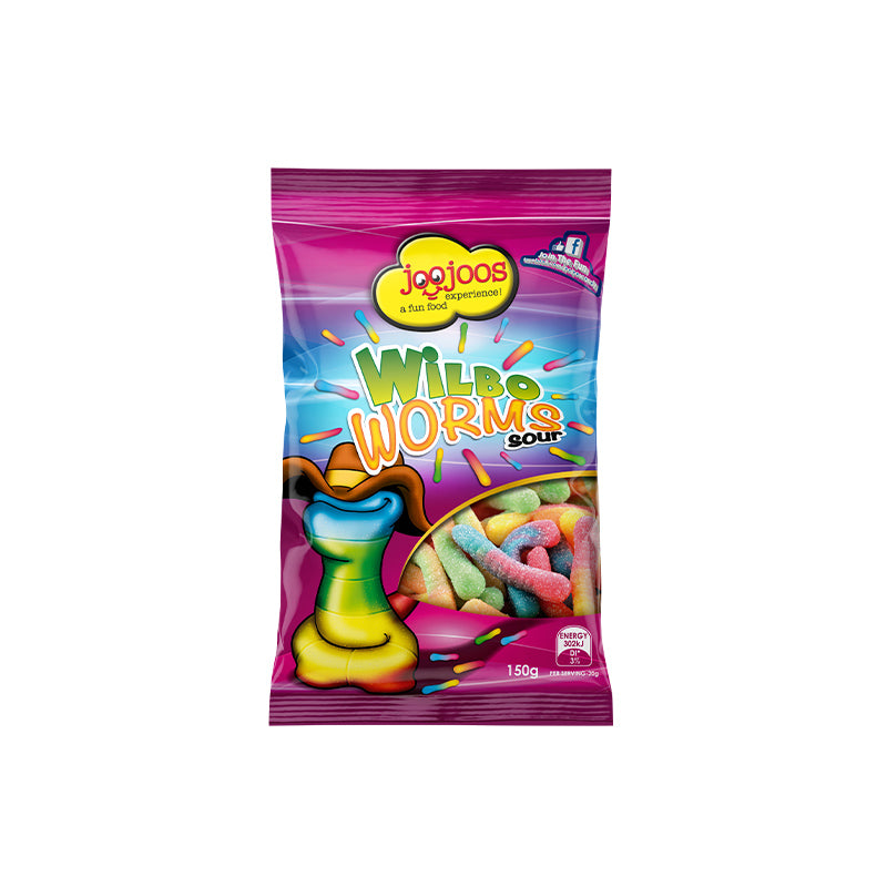 JooJoos Wilbo Worms Sour 12 x 150g