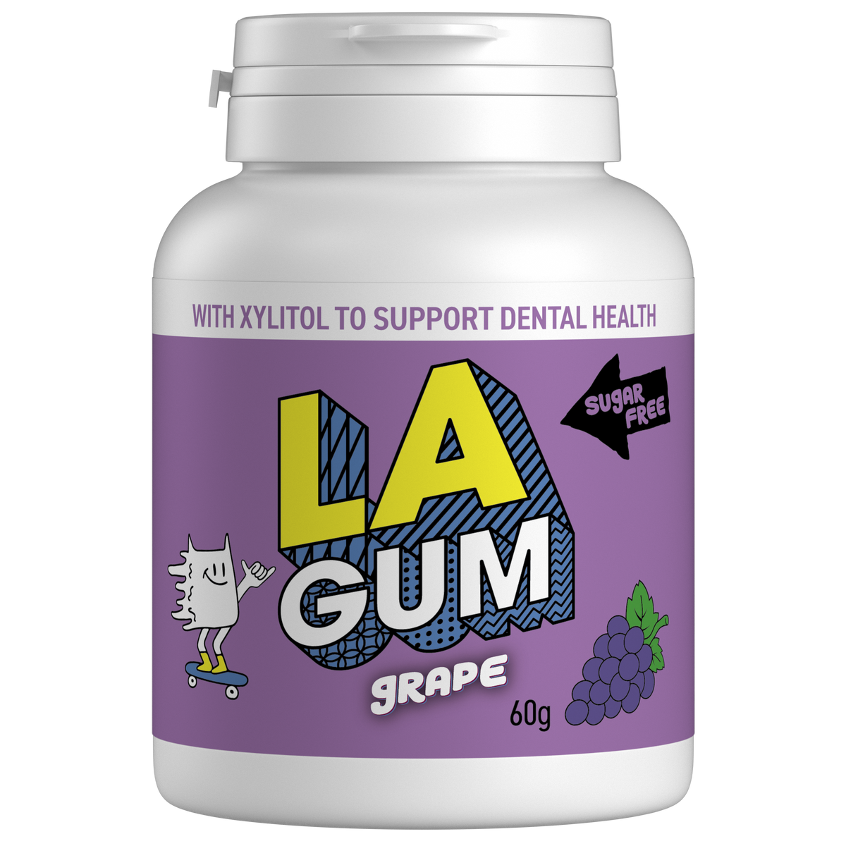 LA Gum Grape 6 x 60g