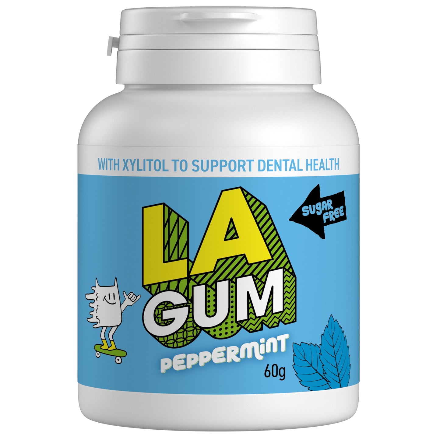LA Gum Peppermint 6 x 60g
