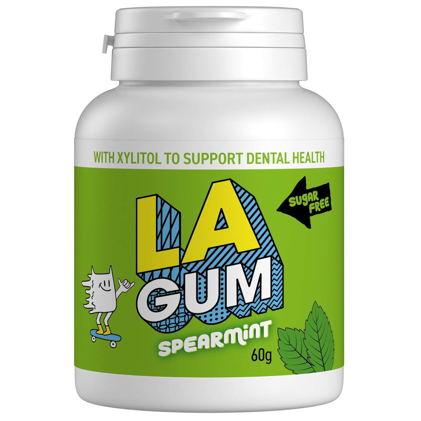 LA Gum Spearmint 6 x 60g