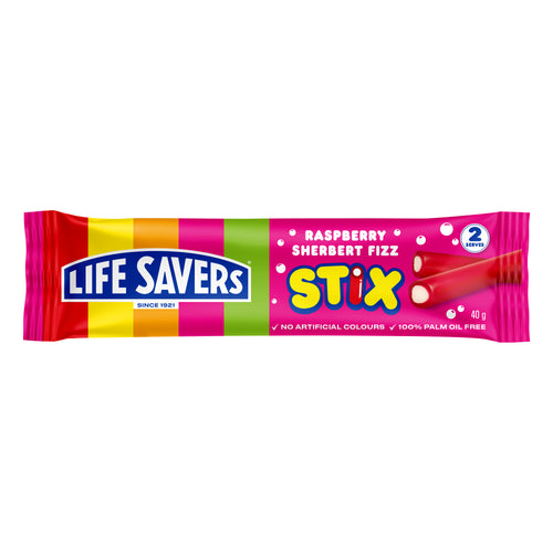 Life Savers Raspberry Sherbet Fizz Stix 24 x 40g