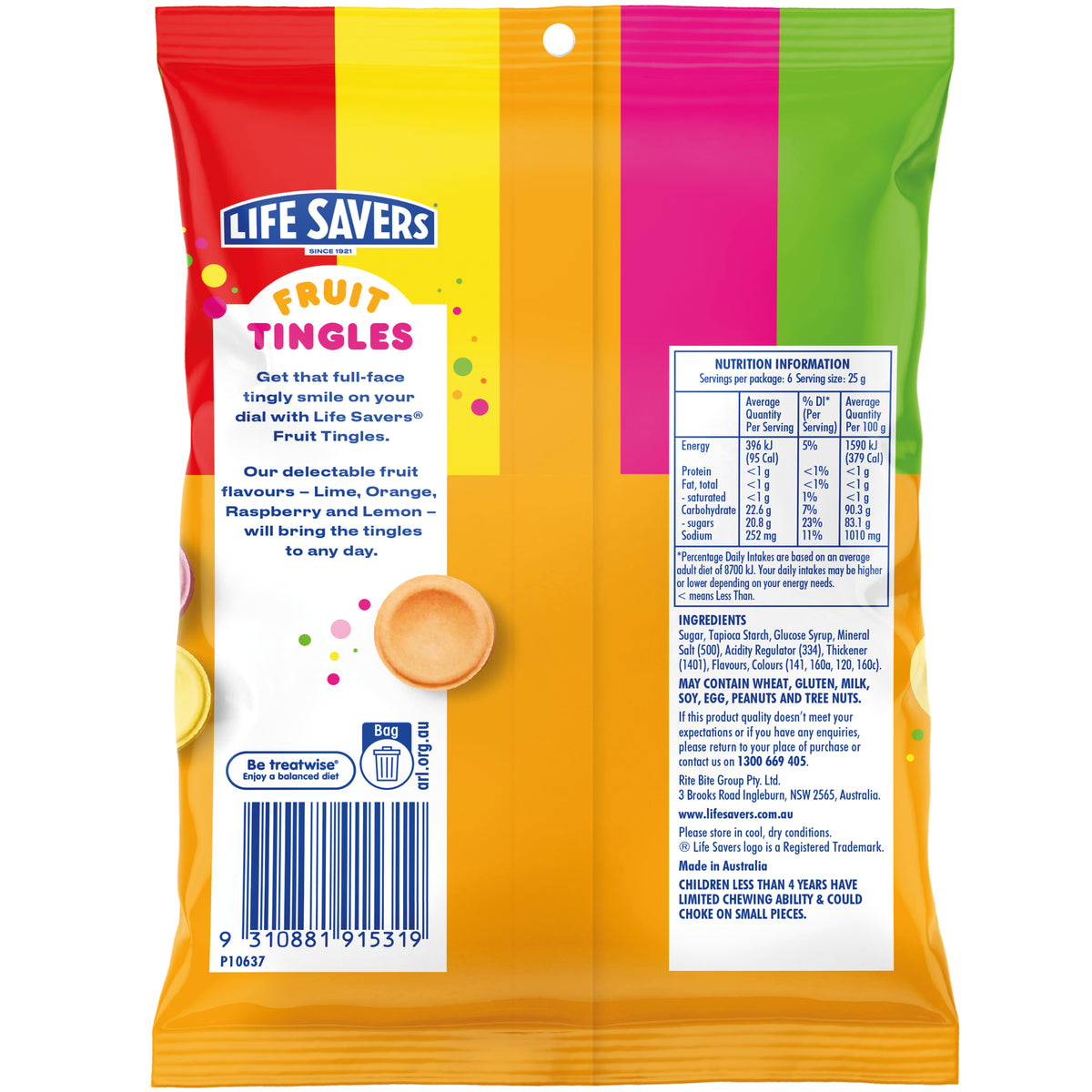 Life Savers Fruit Tingles 12 x 150g