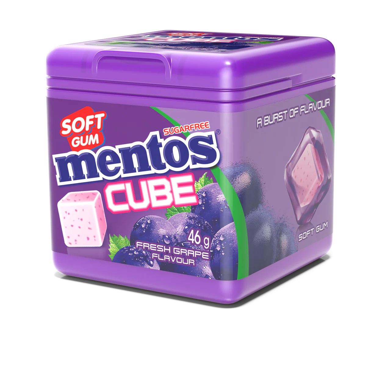 Mentos Cube Gum Grape 4 x 46g