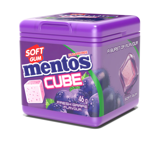 Mentos Cube Gum Grape 4 x 46g