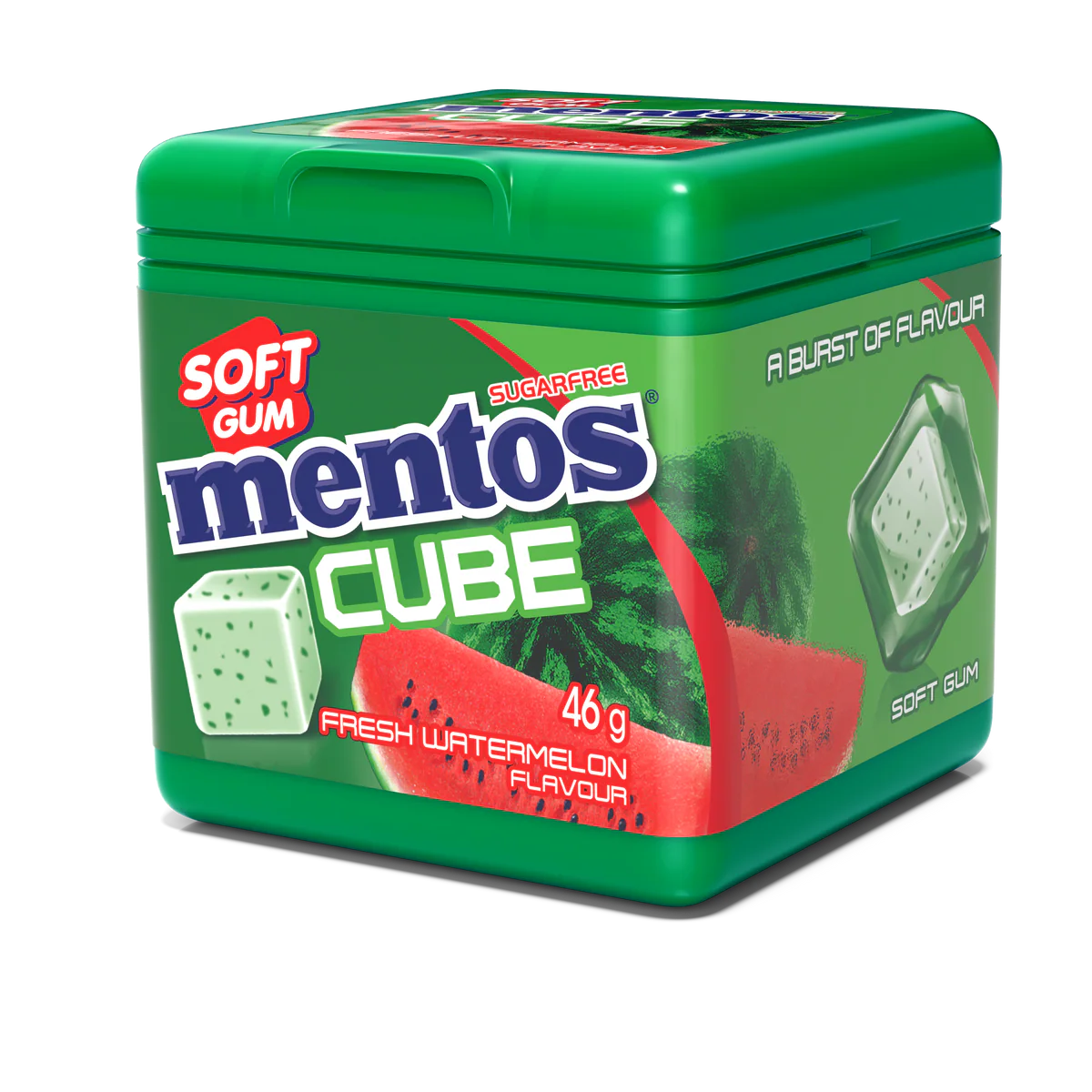 Mentos Cube Gum Watermelon 4 x 46g