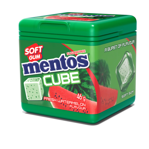 Mentos Cube Gum Watermelon 4 x 46g