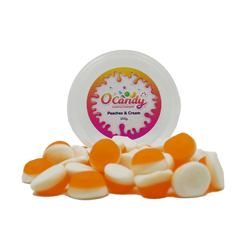 O'Candy Tub - Peaches & Cream 150g