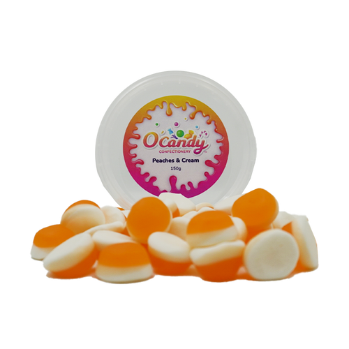 O'Candy Tub - Peaches & Cream 150g