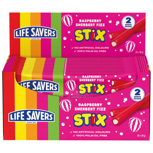 Life Savers Raspberry Sherbet Fizz Stix 24 x 40g