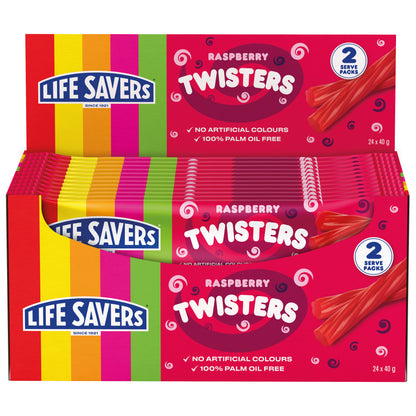 Life Savers Raspberry Twisters 24 x 40g
