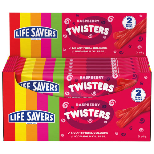 Life Savers Raspberry Twisters 24 x 40g