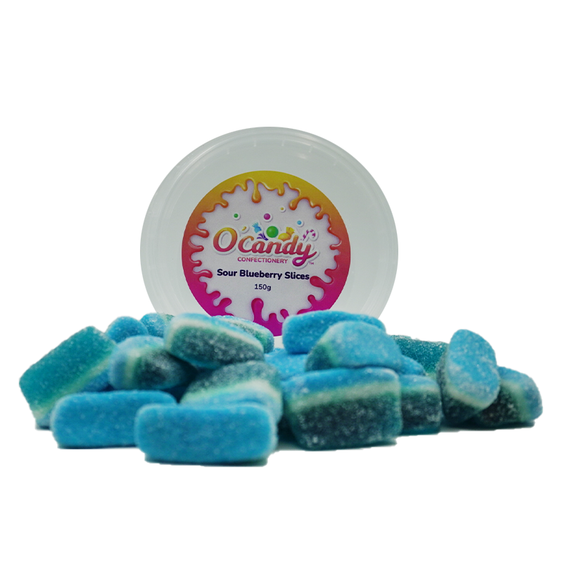 O'Candy Tub - Sour Blueberry Slices 150g