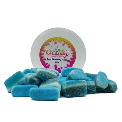 O'Candy Tub - Sour Blueberry Slices 150g