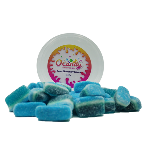 O'Candy Tub - Sour Blueberry Slices 150g