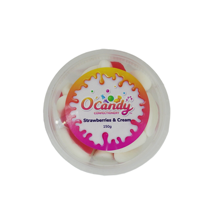 O'Candy Tub - Strawberries & Cream 150g