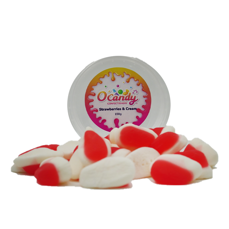 O'Candy Tub - Strawberries & Cream 150g