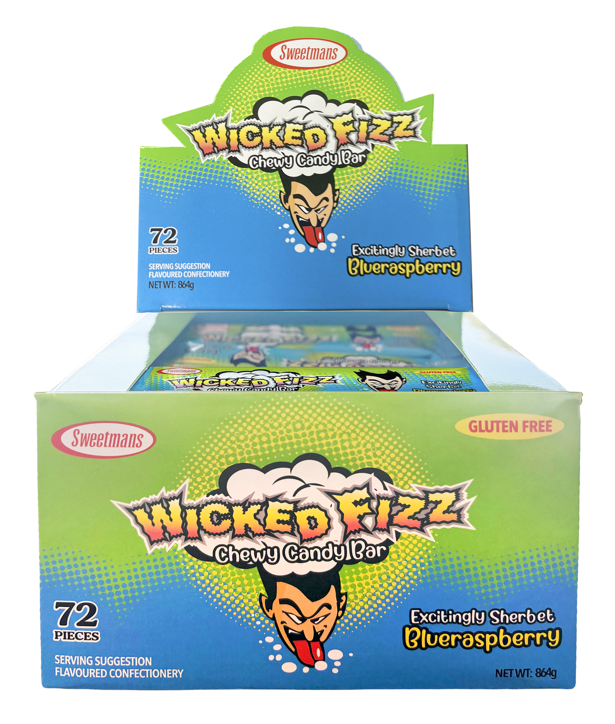 Wicked Fizz Blue Raspberry Flavour 72 x 12g