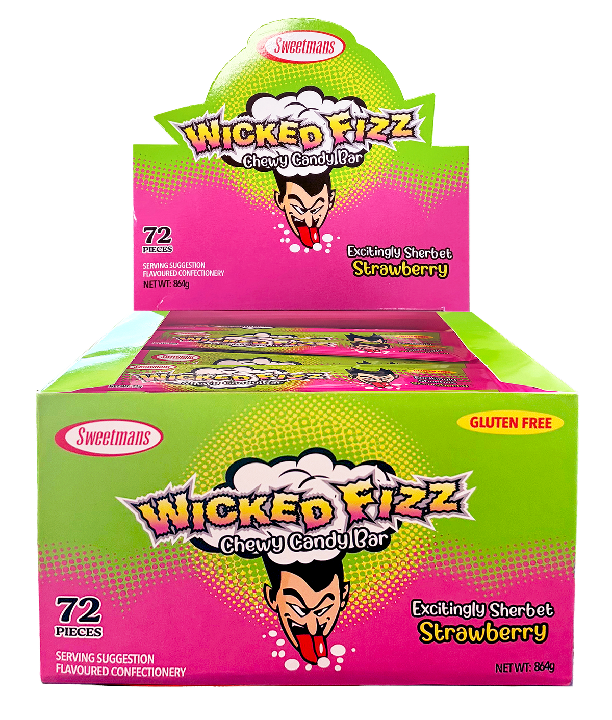 Wicked Fizz Strawberry Flavour 72 x 12g
