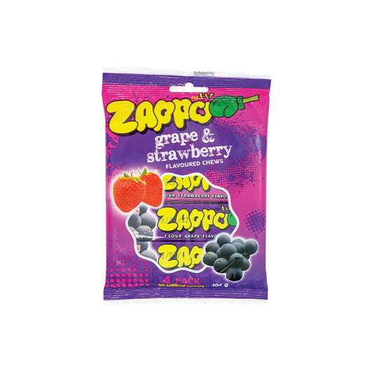 Zappo 4 Pack Grape & Strawberry