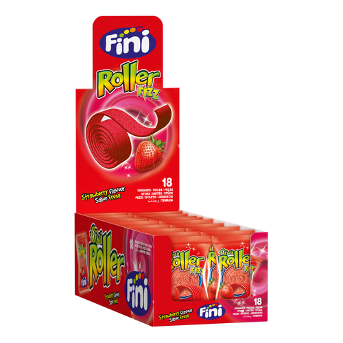 Fini Sour Strawberry Roller 18 x 20g