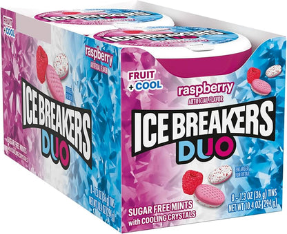 Ice Breakers Duo Fruit + Cool - Raspberry 8 x 36g