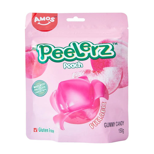Amos Peelerz Gummy Candy Peach 14 x 150g