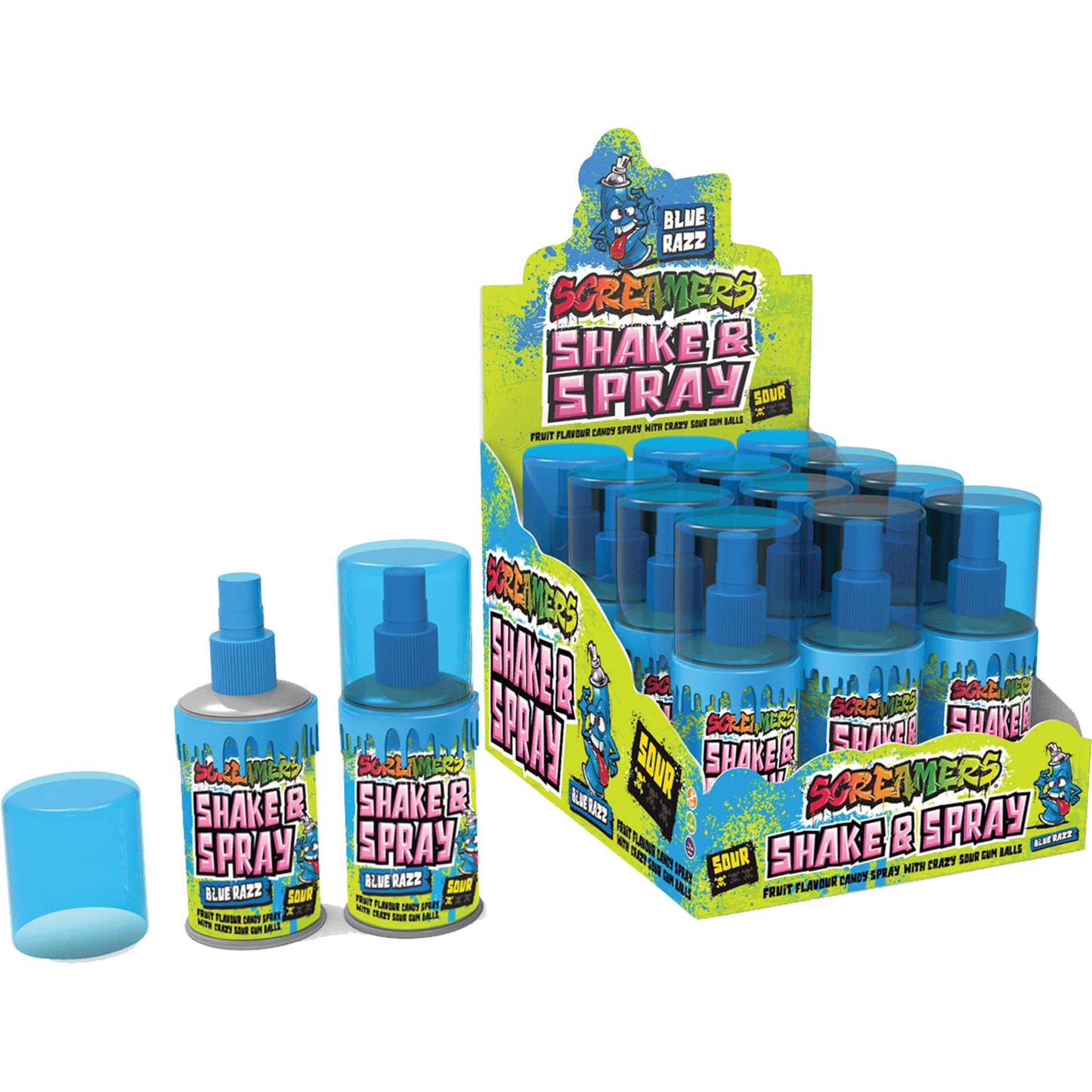 Screamers Spray Blue Razz 12 x 60ml