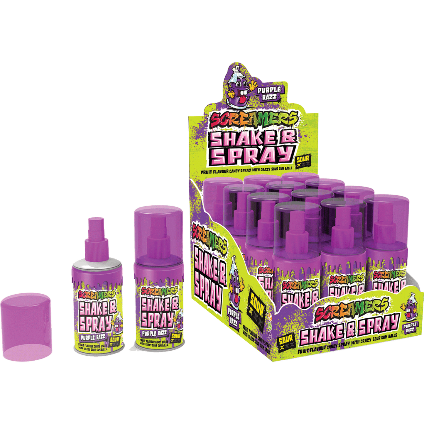 Screamers Spray Purple Razz 12 x 60ml